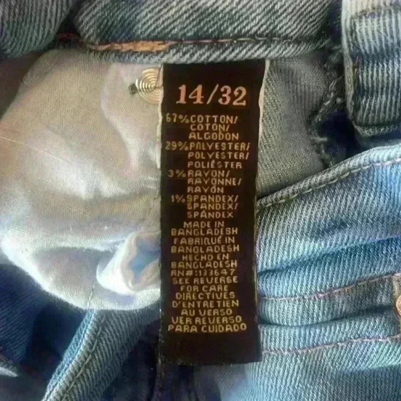 Rachel Roy High Rise Straight Leg Distressed Jean Size 14/32 - Picture 5 of 5